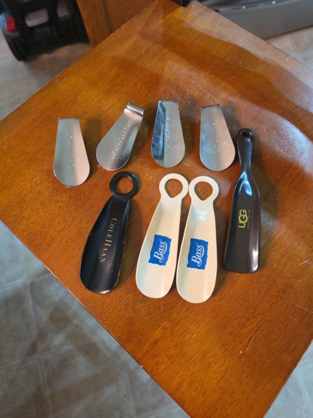 Shoe Horns Lot of 8 New Shoe Horns Ugg Bass Cole Haan & Nordstrom Metal & Plasti